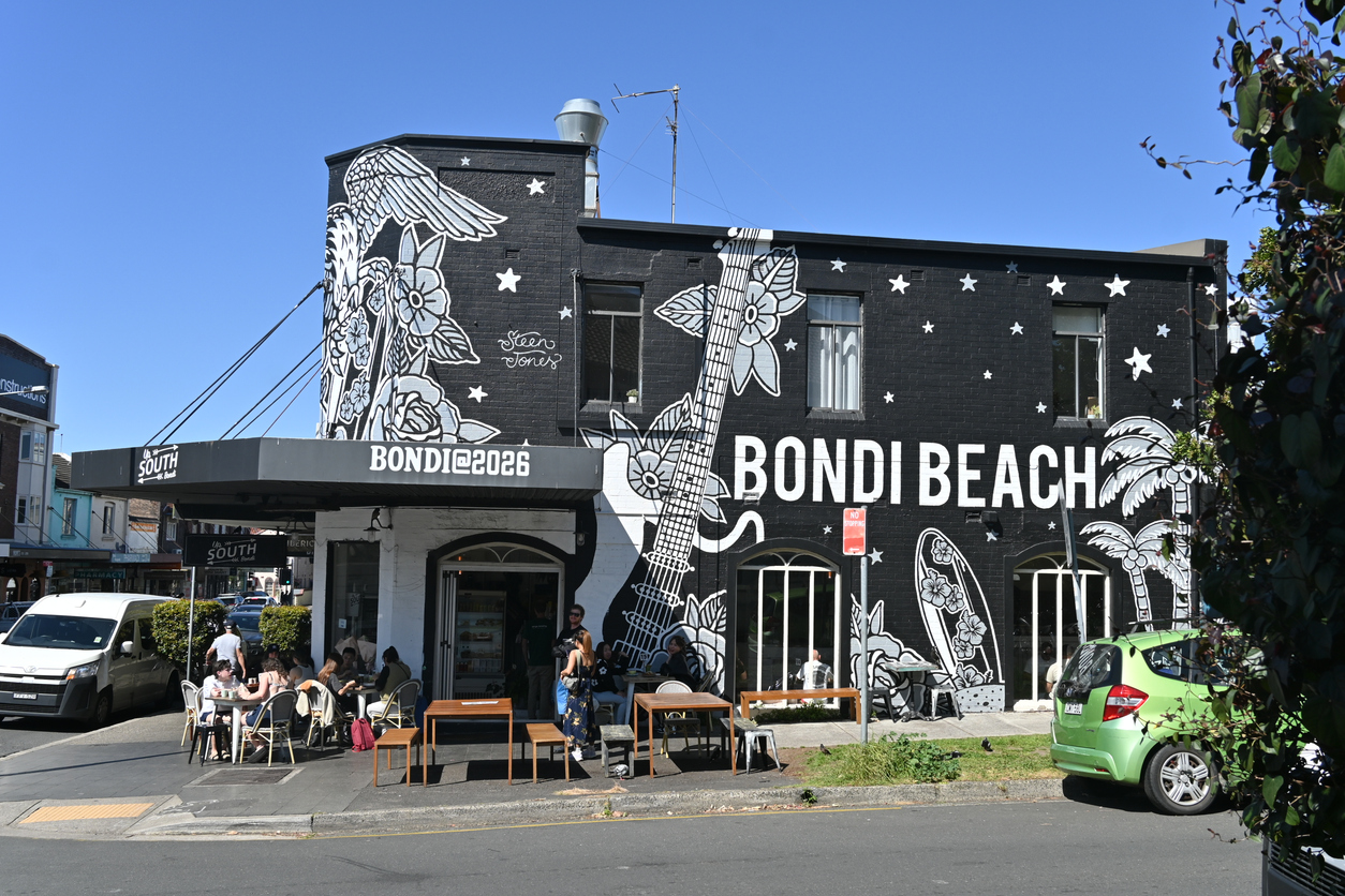 Sydney, Australia - September 18, 2024 - Coffee shop near Bondi beach on September 18, 2024 in Sydney